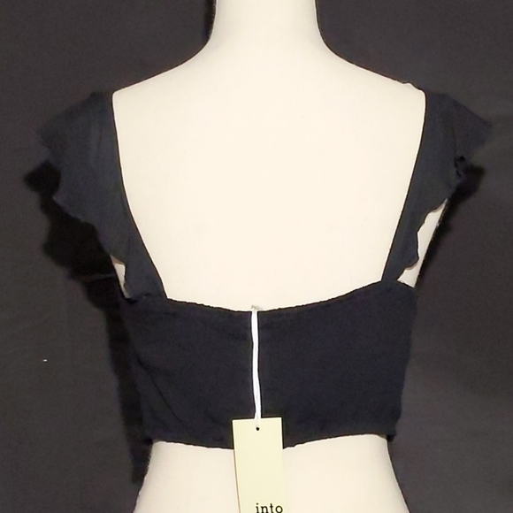 LF Into Ruffle Strap Crop Top - Picture 4 of 8